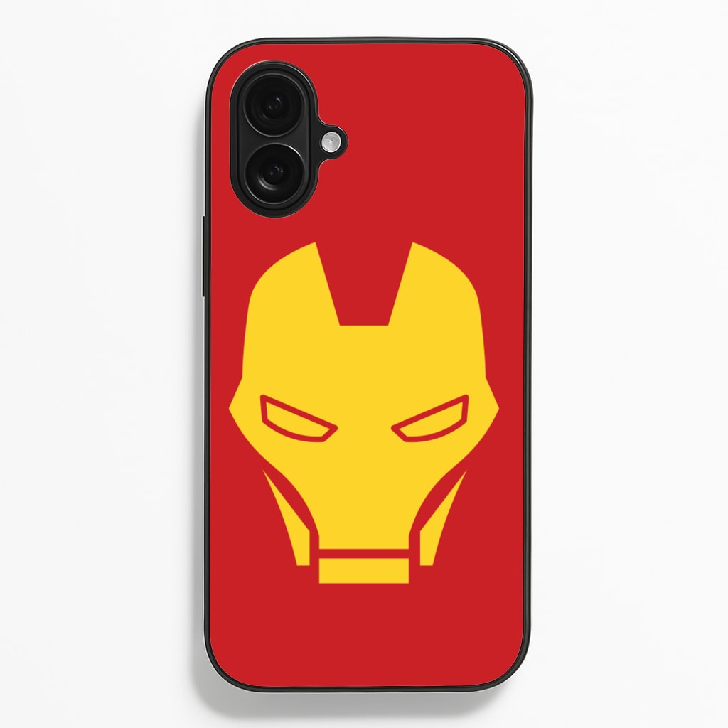 Red Robot Super Hero Face - Marvel Phone Case for iPhone 16 Plus