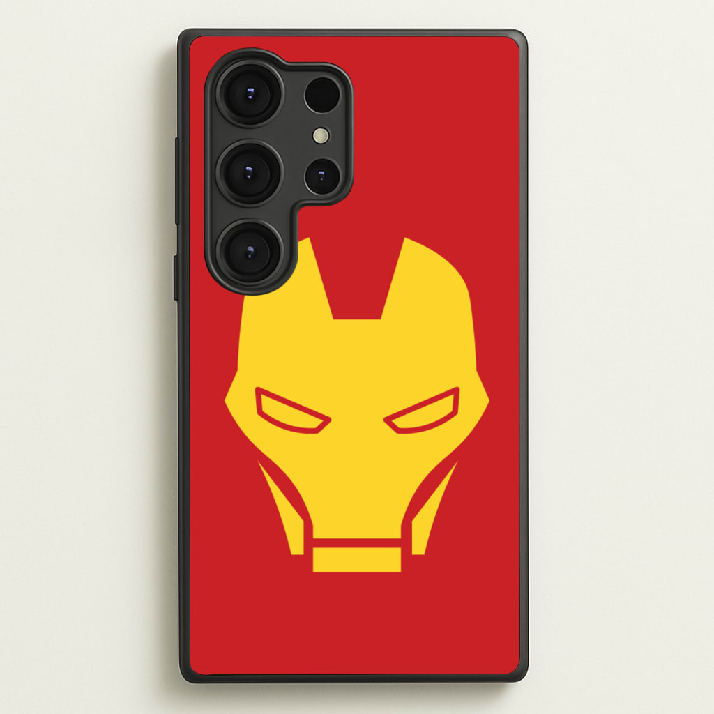 Red Robot Super Hero Face - Marvel Phone Case for Galaxy S25 Ultra