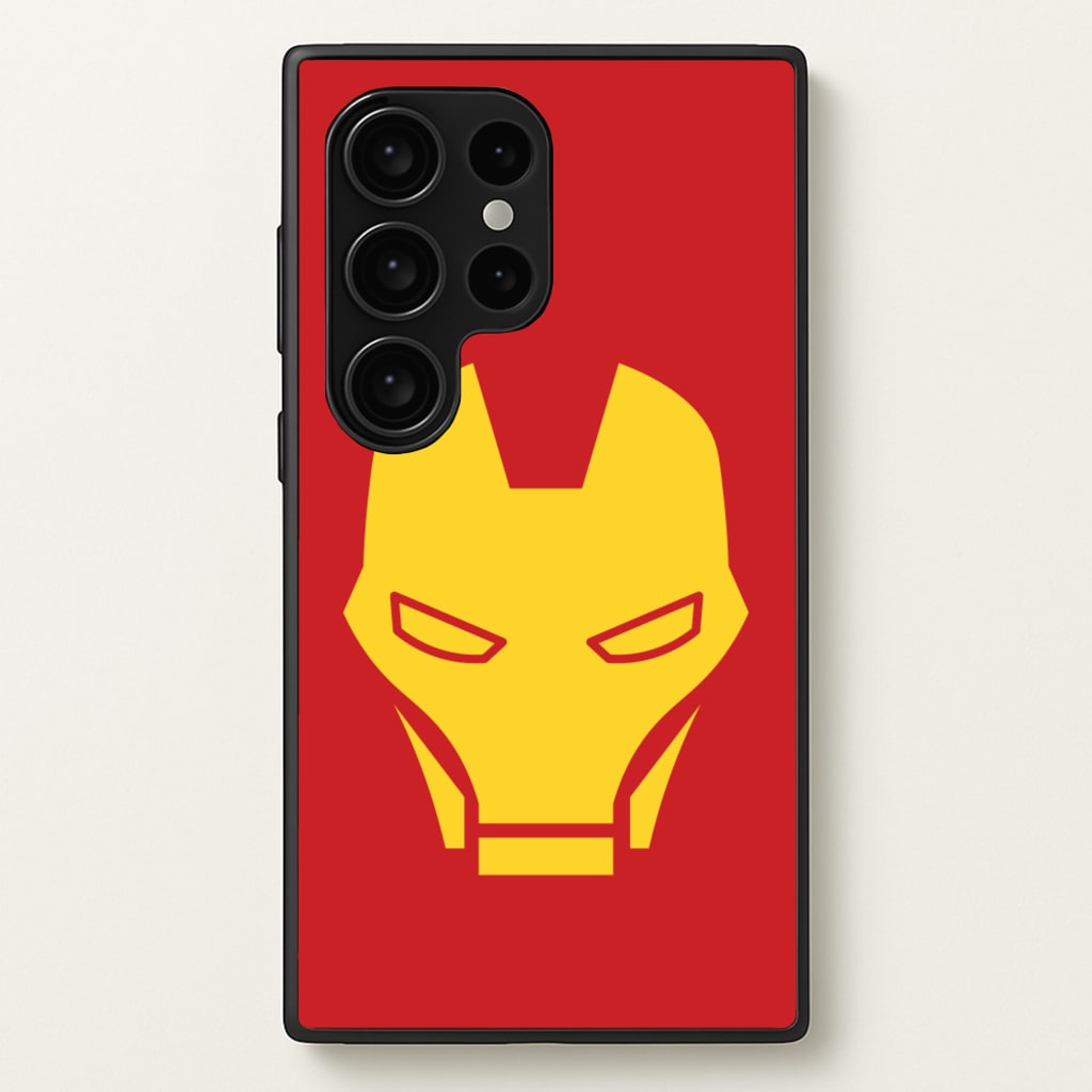 Red Robot Super Hero Face - Marvel Phone Case for Galaxy S24 Ultra