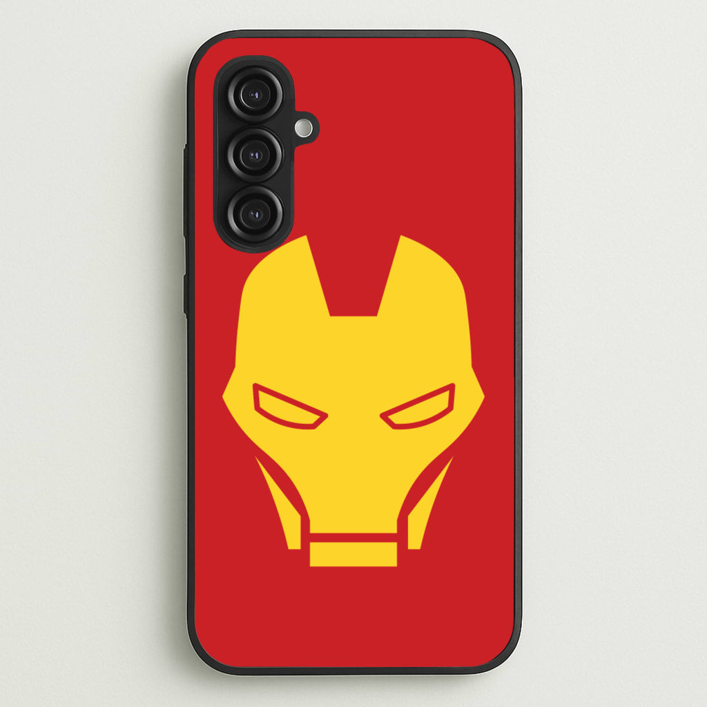 Red Robot Super Hero Face - Marvel Phone Case for Galaxy S23FE