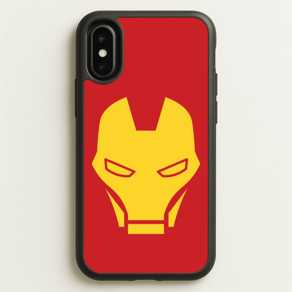 Red Robot Super Hero Face - Marvel Phone Case for iPhone X / XS