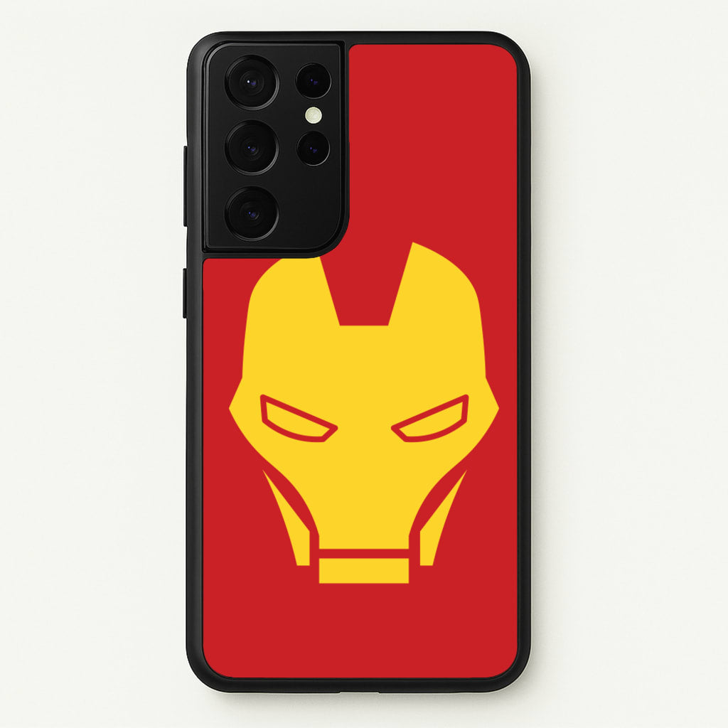 Red Robot Super Hero Face - Marvel Phone Case for Galaxy S21 Ultra