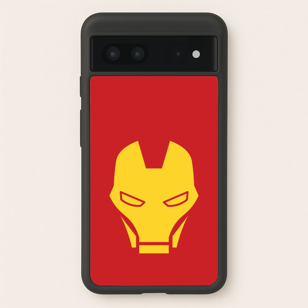 Red Robot Super Hero Face - Marvel Phone Case for Google Pixel 7