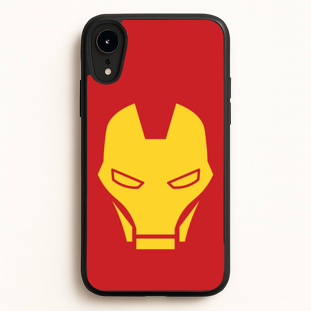 Red Robot Super Hero Face - Marvel Phone Case for iPhone XR