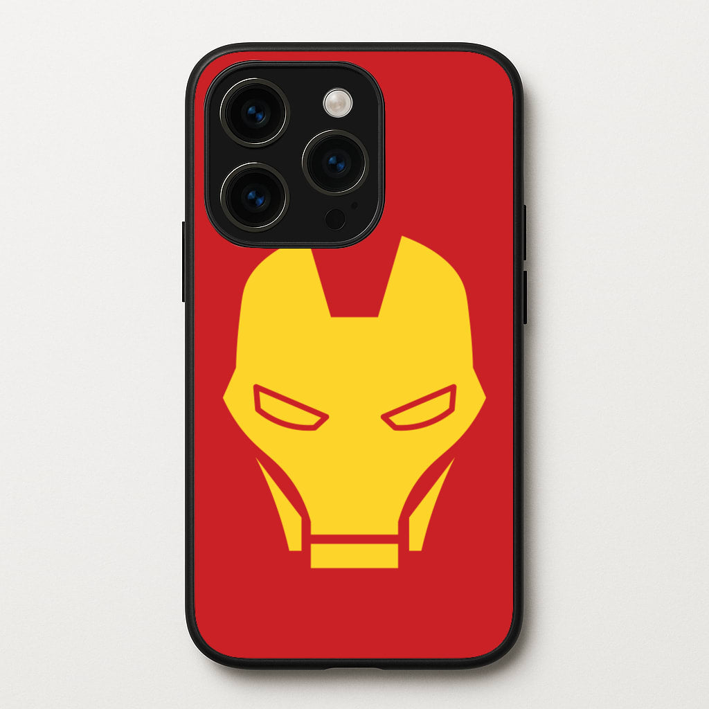 Red Robot Super Hero Face - Marvel Phone Case for iPhone 15 Pro