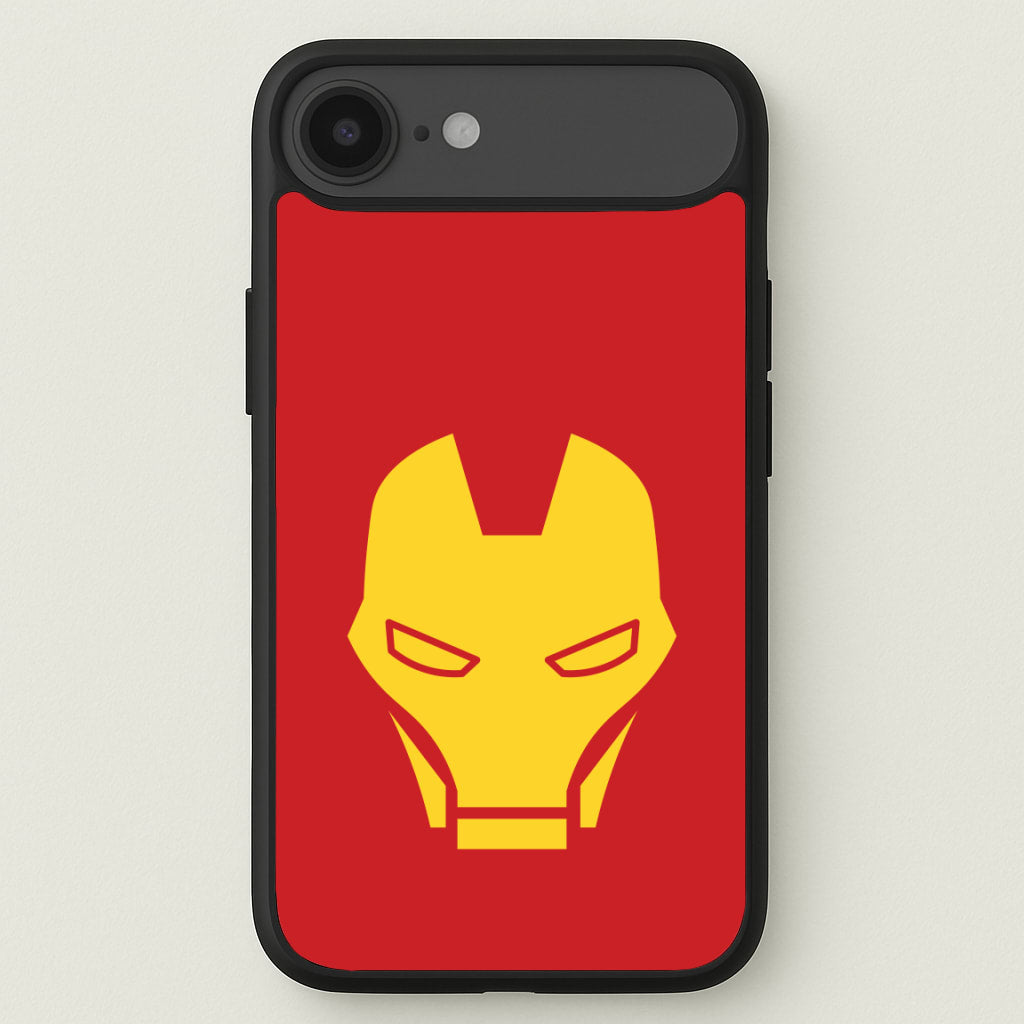 Red Robot Super Hero Face Phone Case for iPhone 17 Air