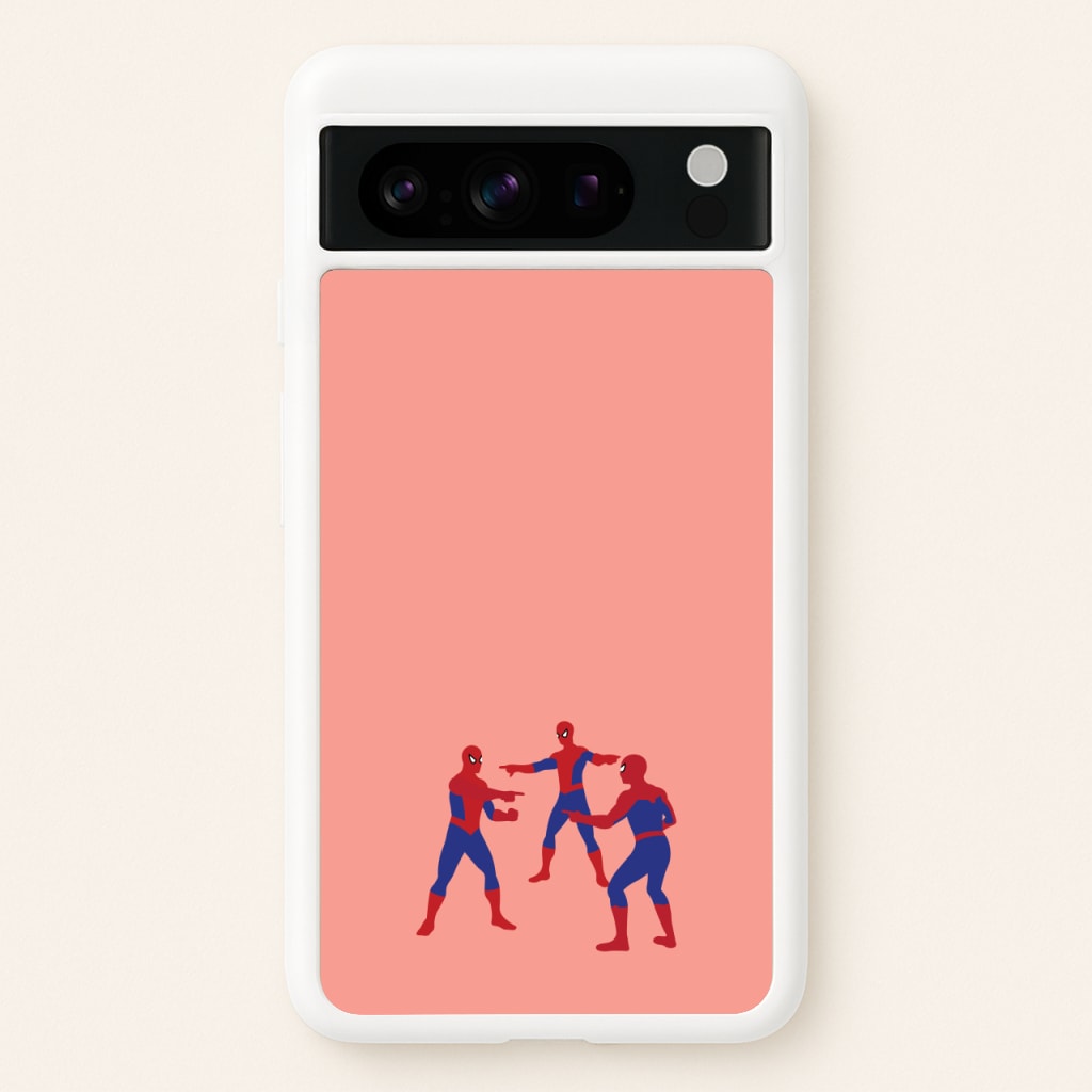 Spider Hero Pointing Meme - Marvel Phone Case for Google Pixel 8 Pro