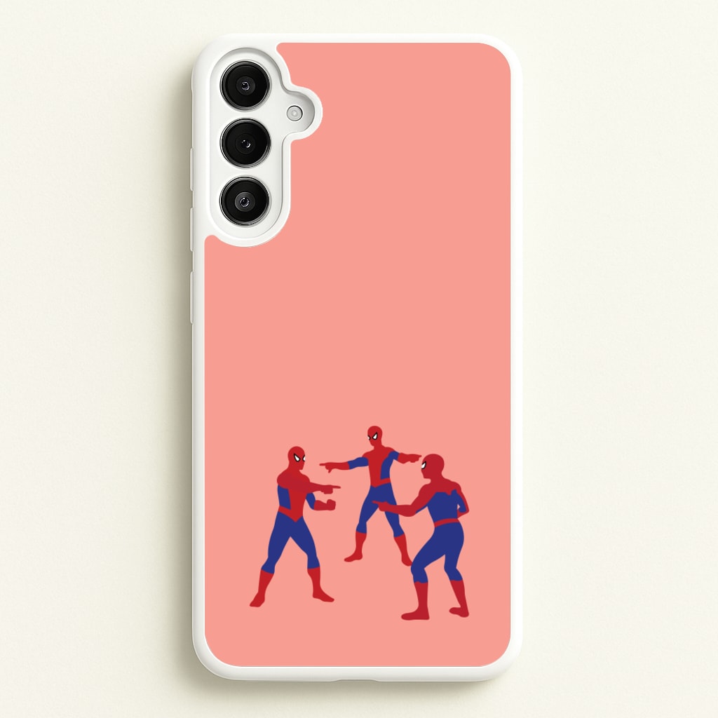 Spider Hero Pointing Meme - Marvel Phone Case for Galaxy A34
