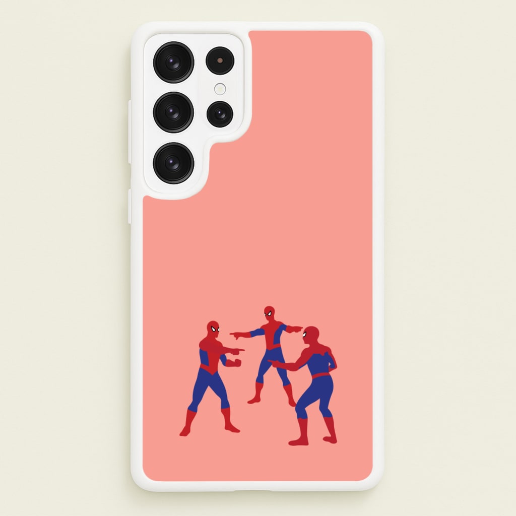 Spider Hero Pointing Meme - Marvel Phone Case for Galaxy S22 Ultra
