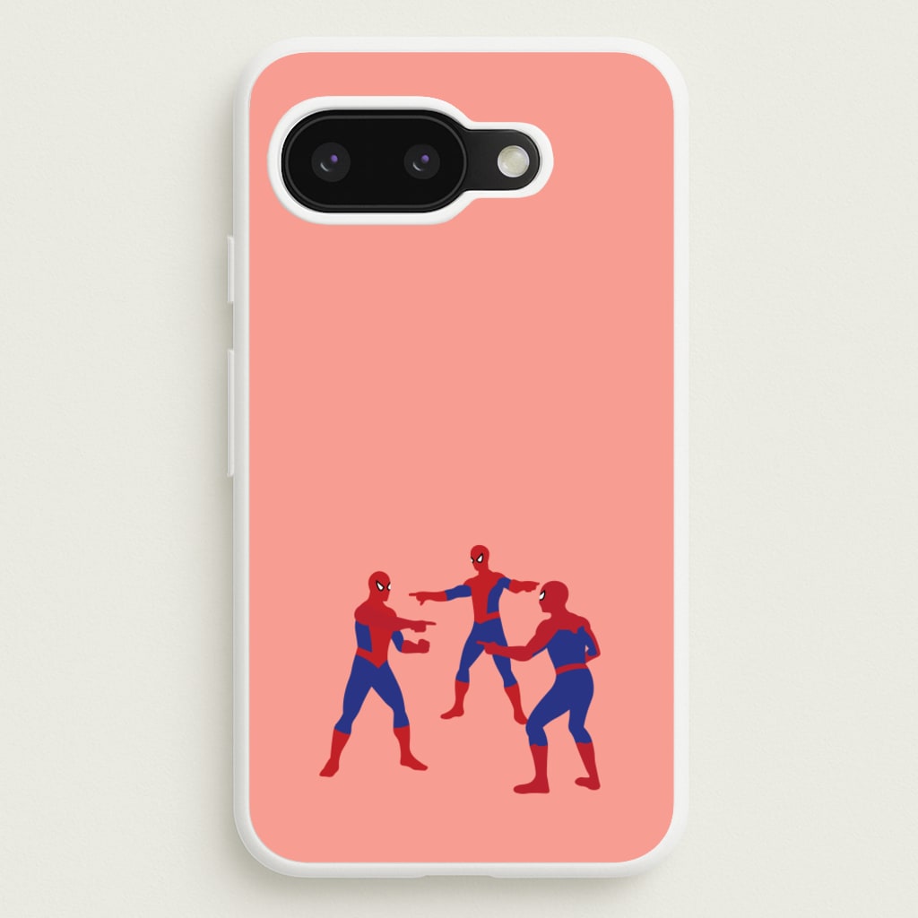 Spider Hero Pointing Meme - Marvel Phone Case for Google Pixel 9a