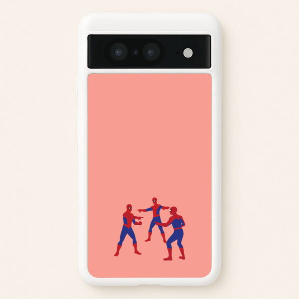 Spider Hero Pointing Meme - Marvel Phone Case for Google Pixel 8