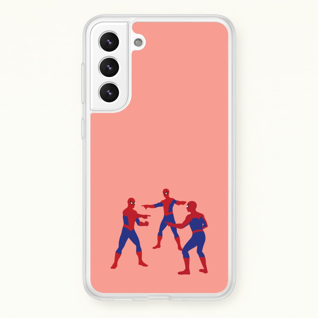 Spider Hero Pointing Meme - Marvel Phone Case for Galaxy S22 Plus