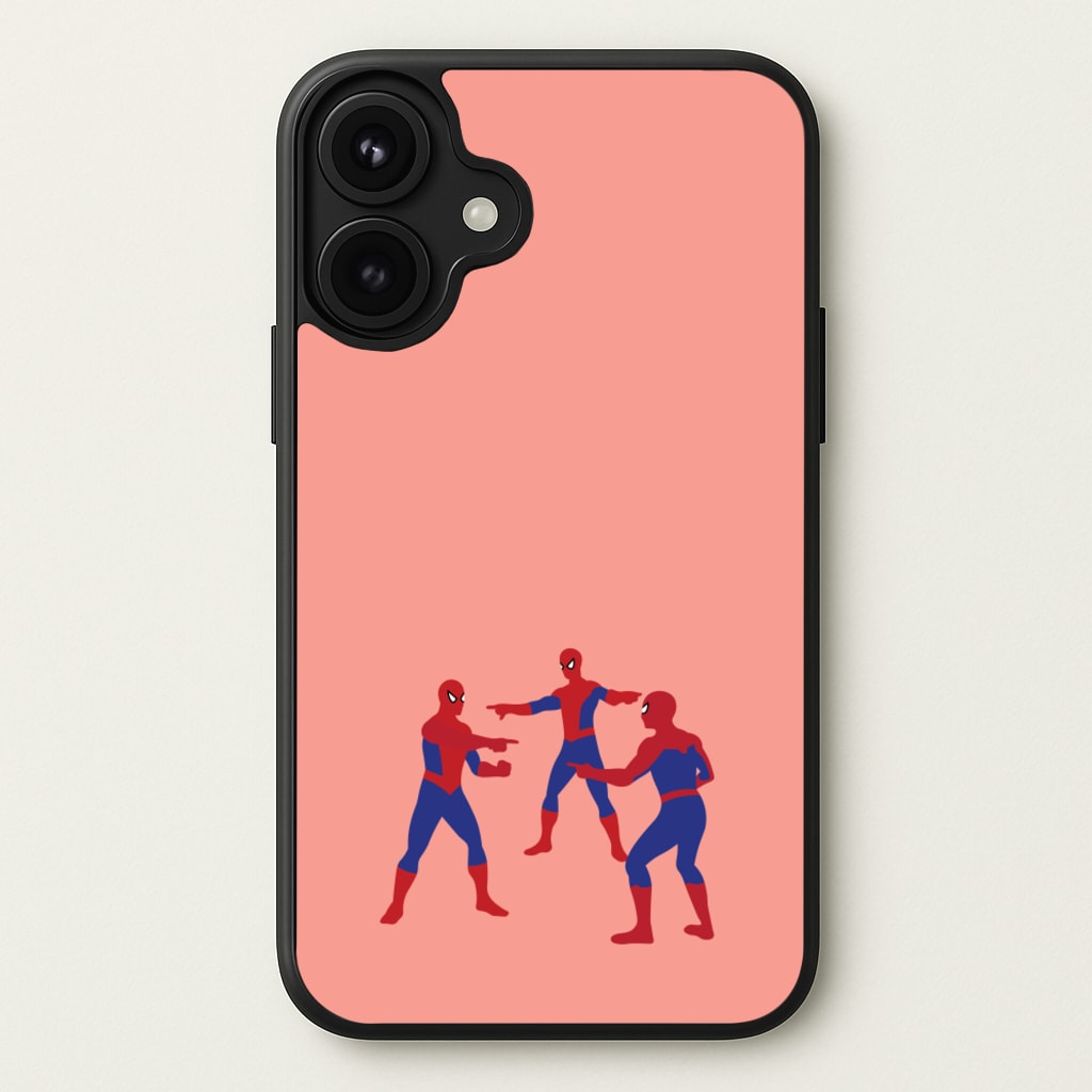 Spider Hero Pointing Meme Phone Case for iPhone 17