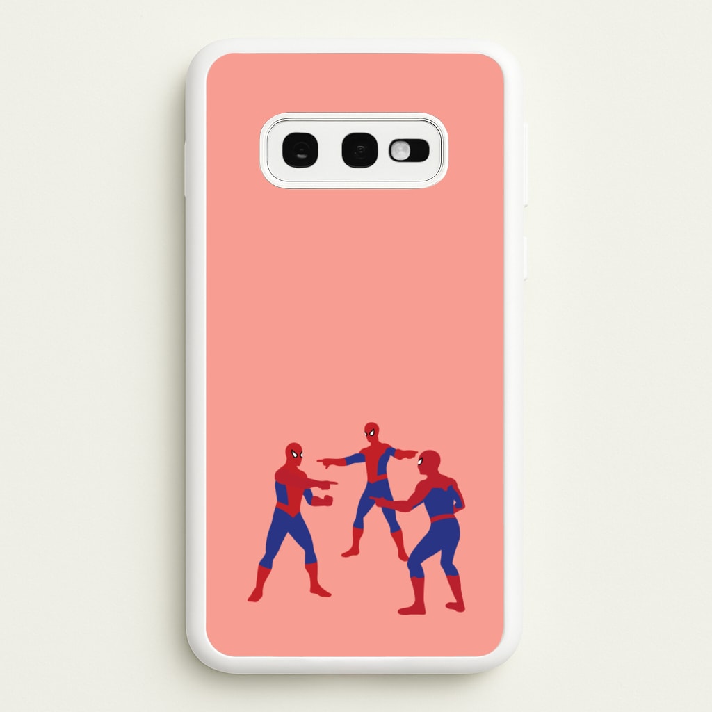 Spider Hero Pointing Meme - Marvel Phone Case for Galaxy S10e