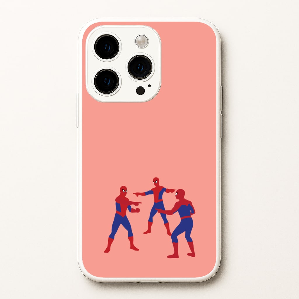 Spider Hero Pointing Meme - Marvel Phone Case for iPhone 15 Pro