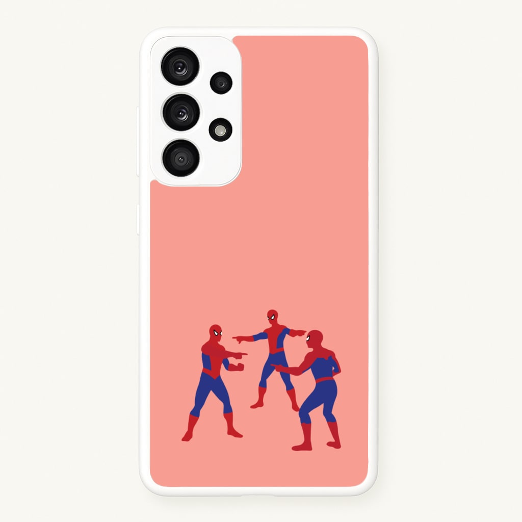 Spider Hero Pointing Meme - Marvel Phone Case for Galaxy A53