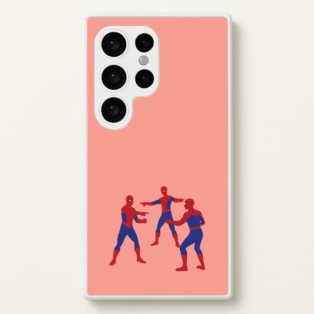 Spider Hero Pointing Meme - Marvel Phone Case for Galaxy S24 Ultra