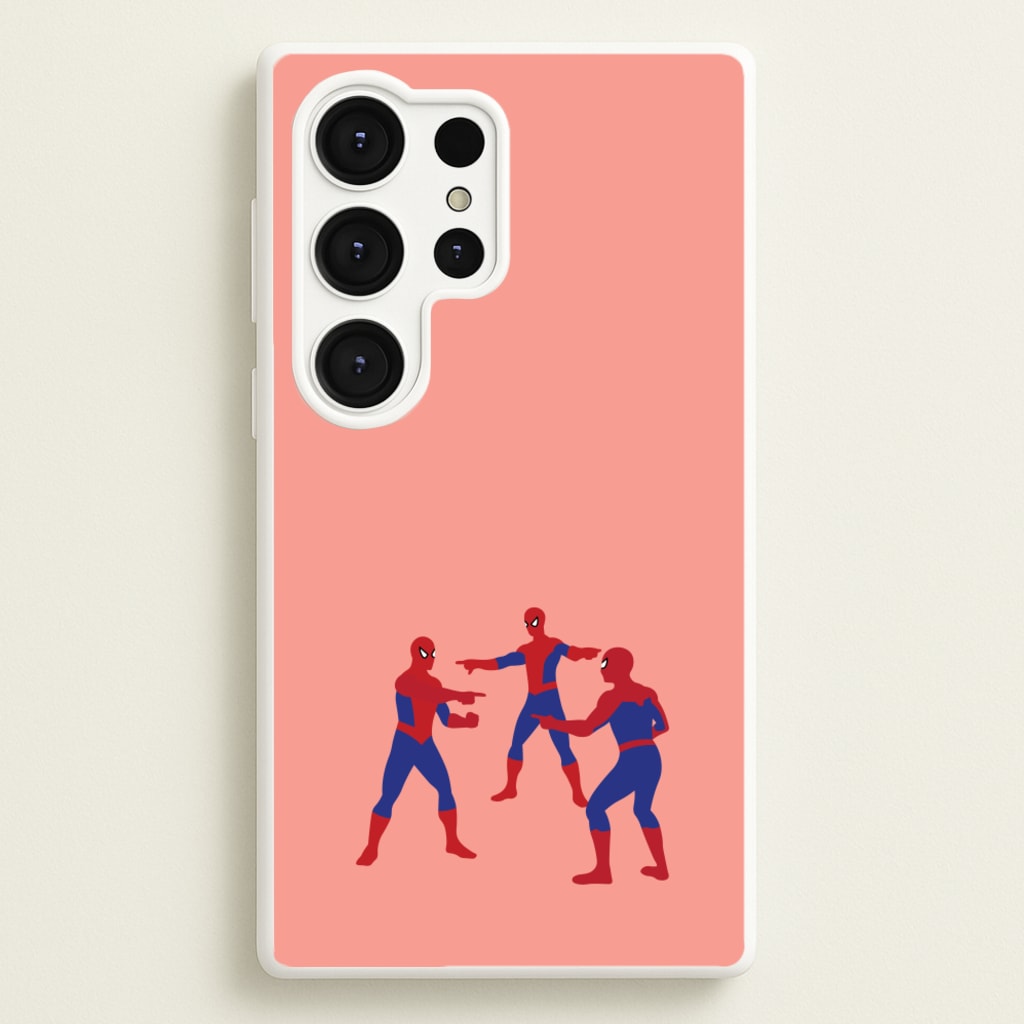 Spider Hero Pointing Meme - Marvel Phone Case for Galaxy S25 Ultra