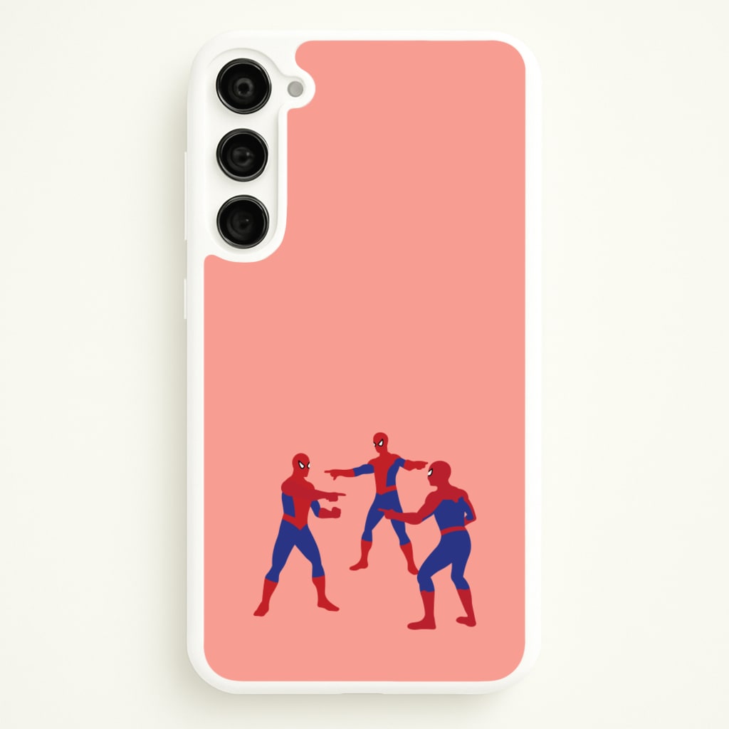 Spider Hero Pointing Meme - Marvel Phone Case for Galaxy S23
