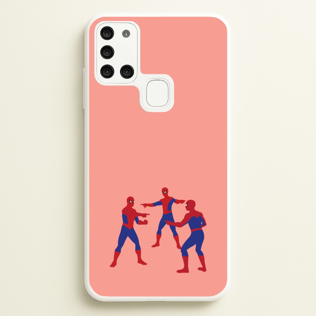 Spider Hero Pointing Meme - Marvel Phone Case for Galaxy A21s