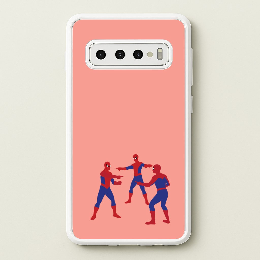 Spider Hero Pointing Meme - Marvel Phone Case for Galaxy S10