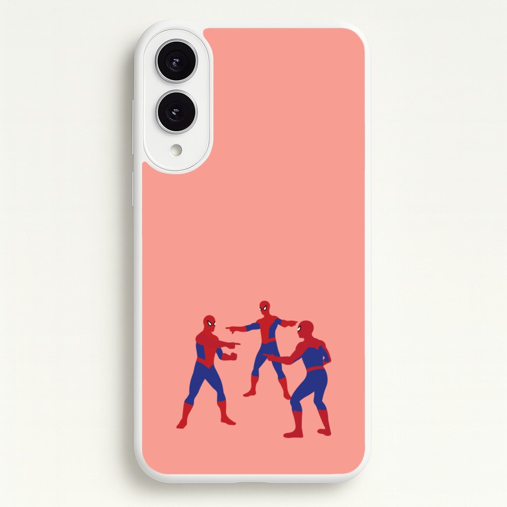 Spider Hero Pointing Meme - Marvel Phone Case for Galaxy S25 Edge