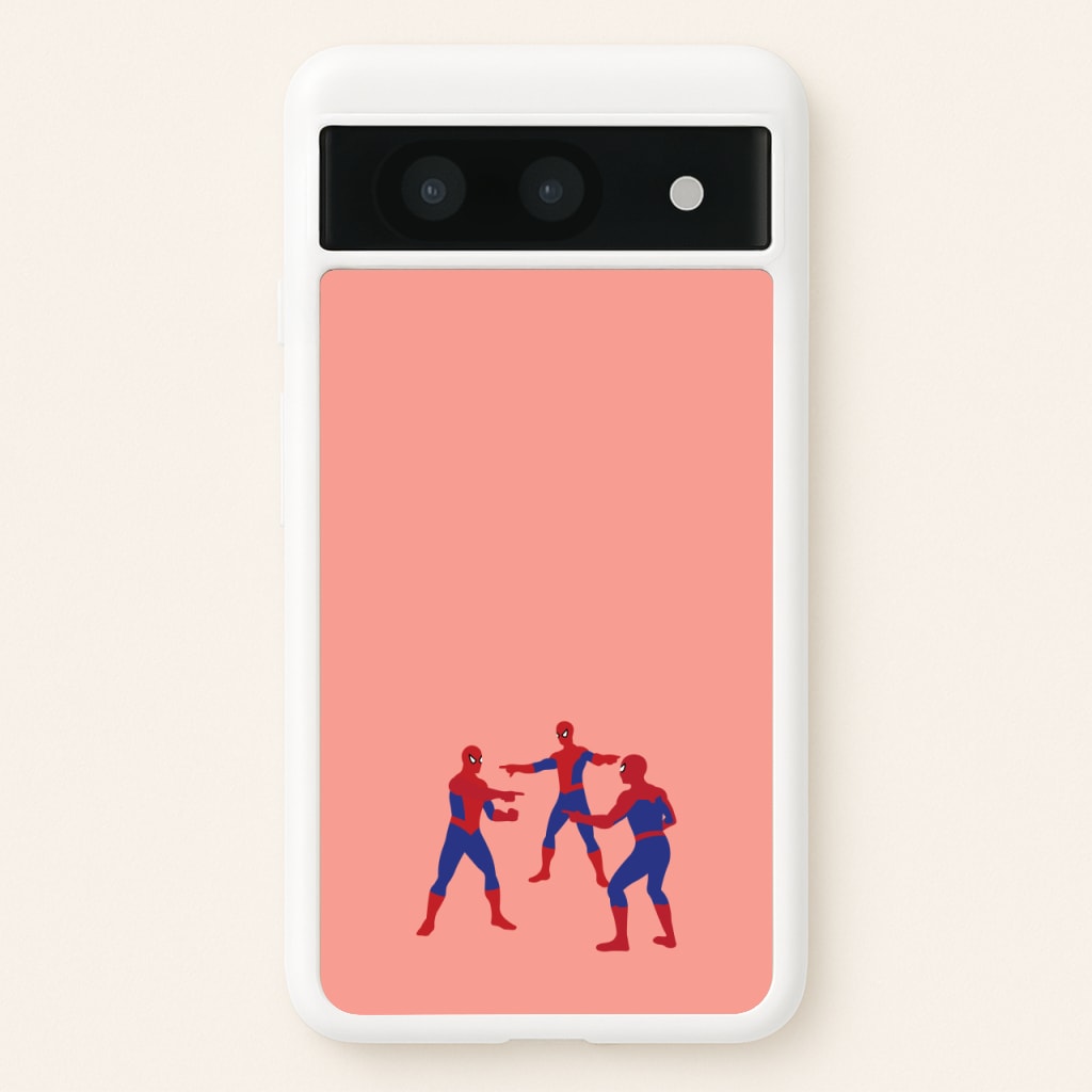 Spider Hero Pointing Meme - Marvel Phone Case for Google Pixel 8a