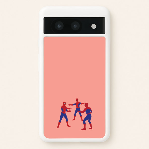 Spider Hero Pointing Meme - Marvel Phone Case for Google Pixel 8a