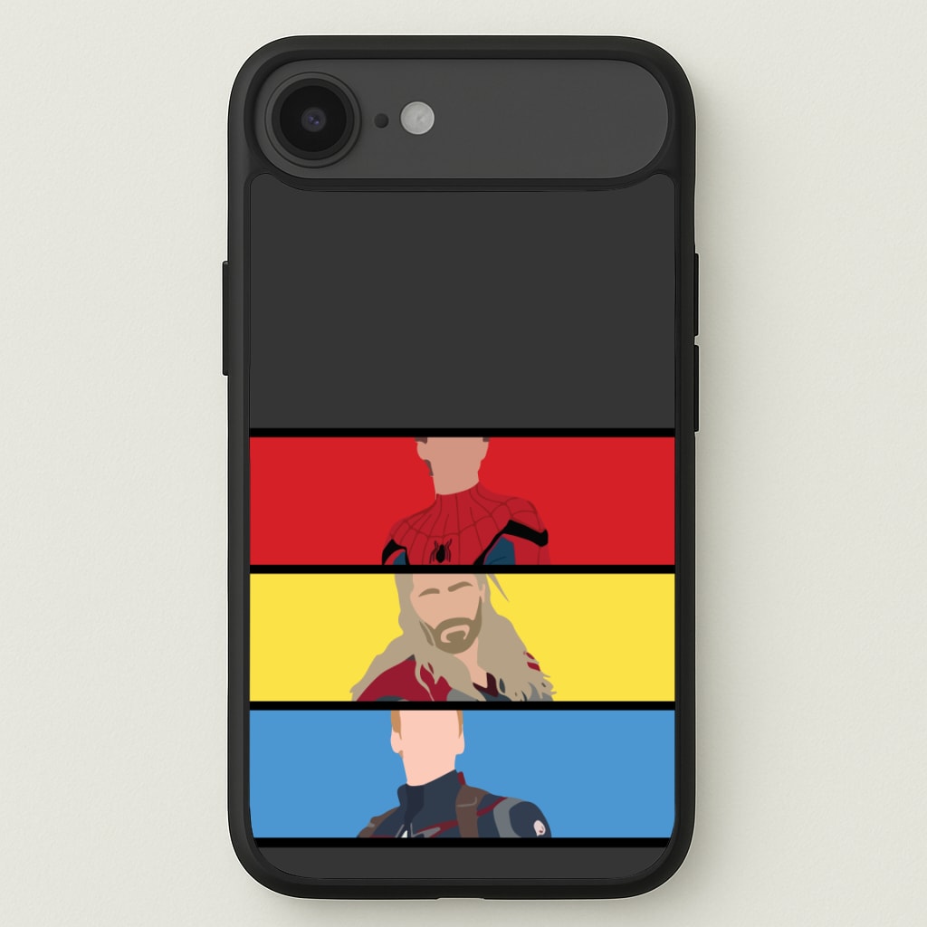 Superhero Team Red, Yellow And Blue Phone Case for iPhone 17 Air