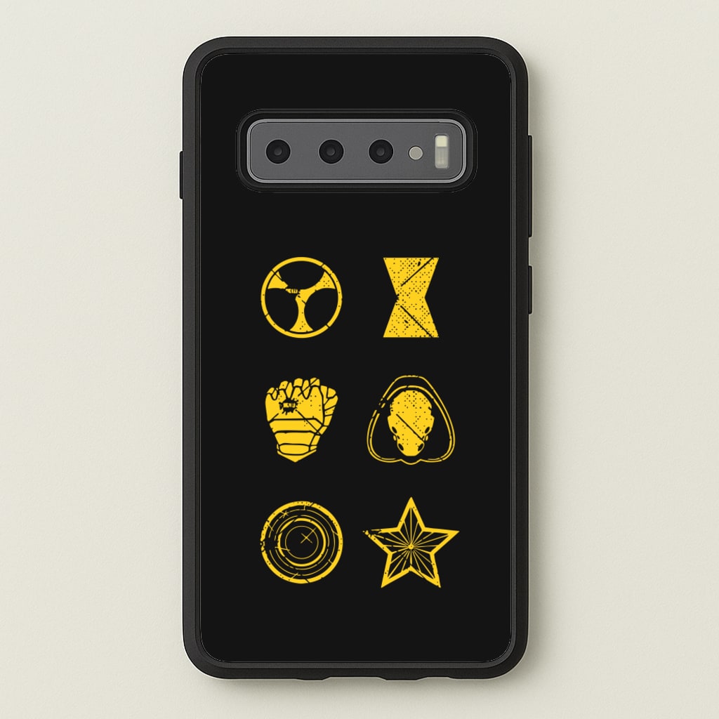 Antihero Symbols - Thunderbolts Phone Case for Galaxy S10 Plus