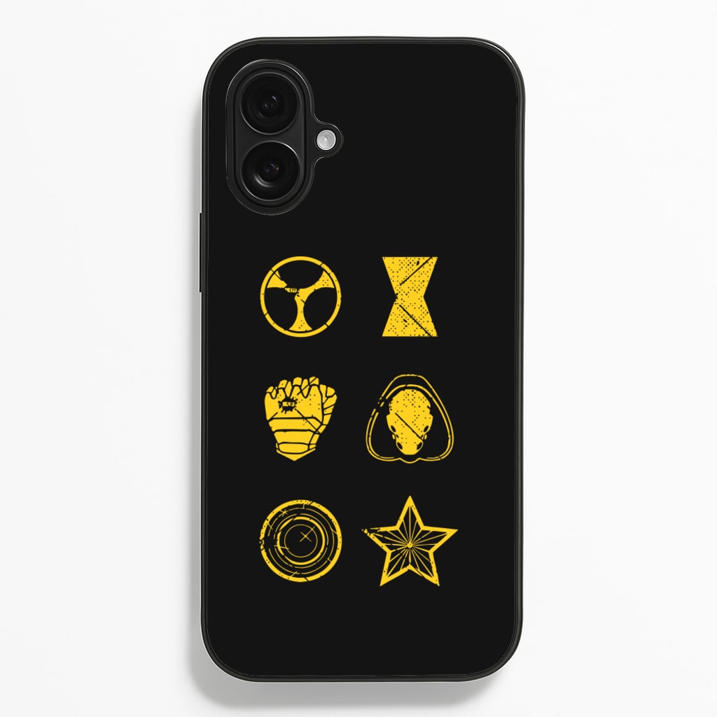 Antihero Symbols - Thunderbolts Phone Case for iPhone 16 Plus
