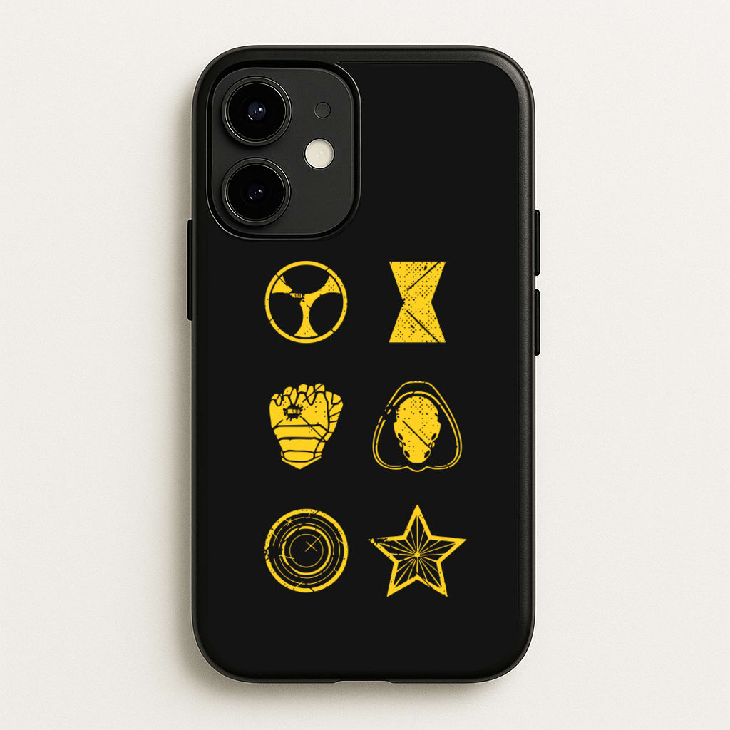 Antihero Symbols - Thunderbolts Phone Case for iPhone 12 / 12 Pro