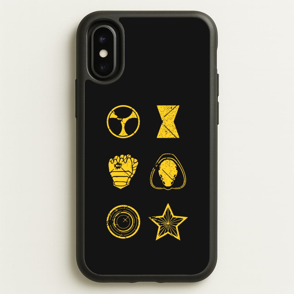 Antihero Symbols - Thunderbolts Phone Case for iPhone X / XS