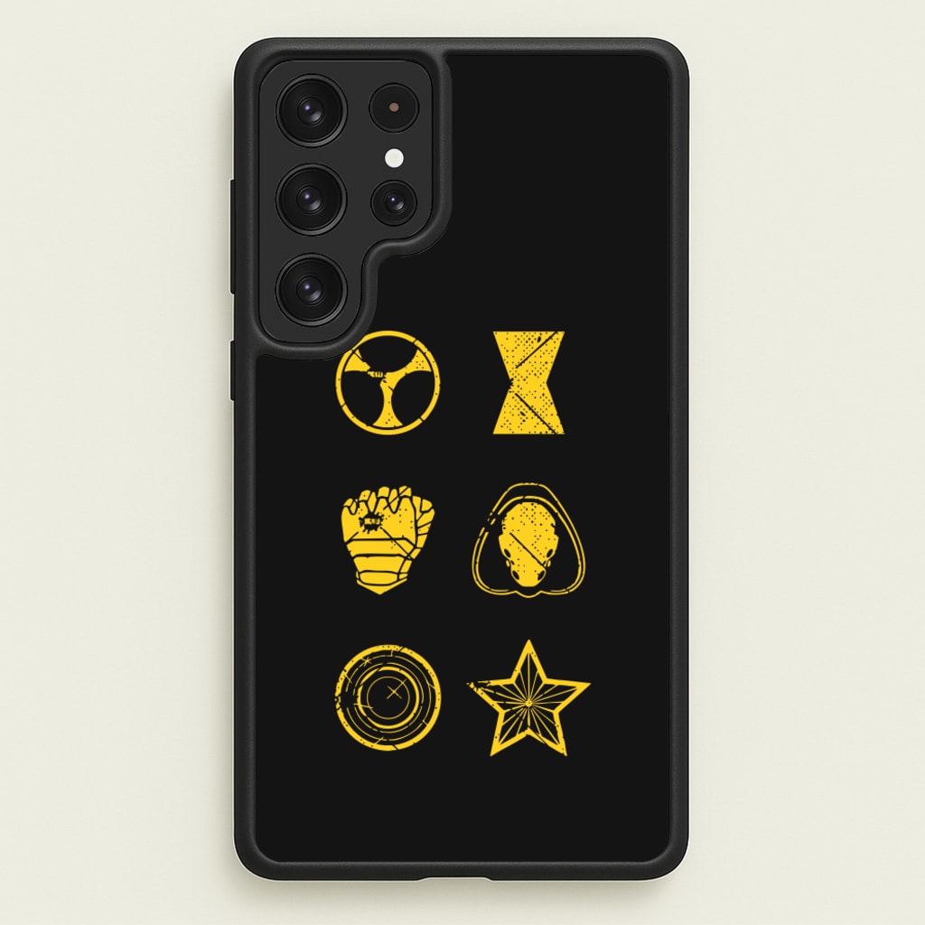 Antihero Symbols - Thunderbolts Phone Case for Galaxy S22 Ultra