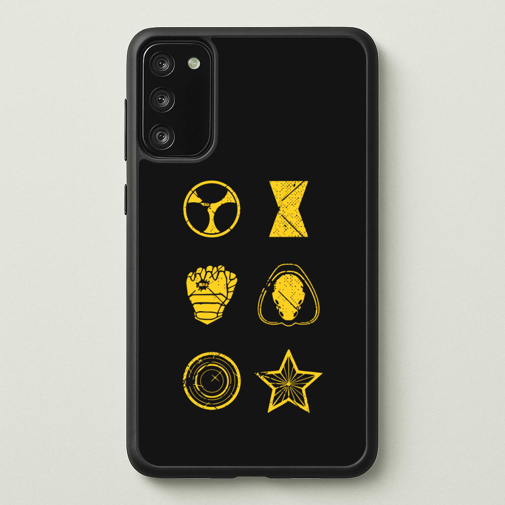 Antihero Symbols - Thunderbolts Phone Case for Galaxy A41