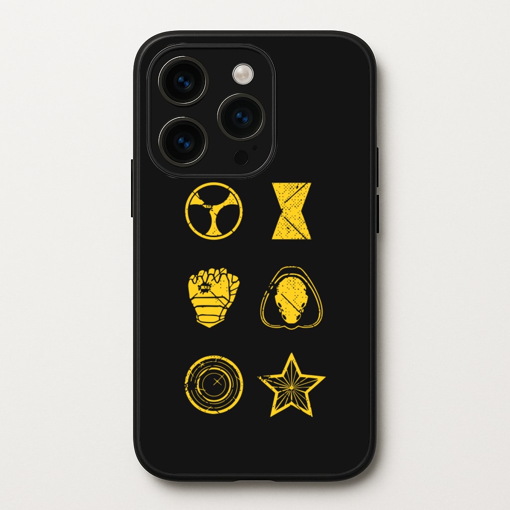 Antihero Symbols - Thunderbolts Phone Case for iPhone 15 Pro