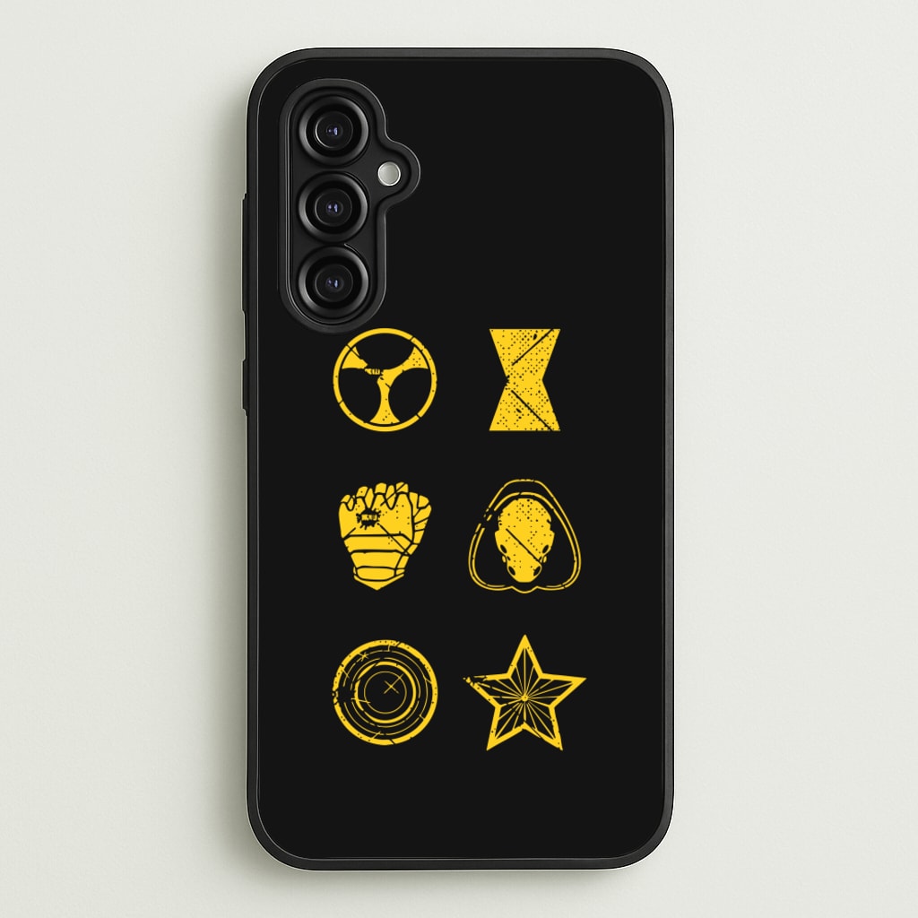 Antihero Symbols - Thunderbolts Phone Case for Galaxy A14