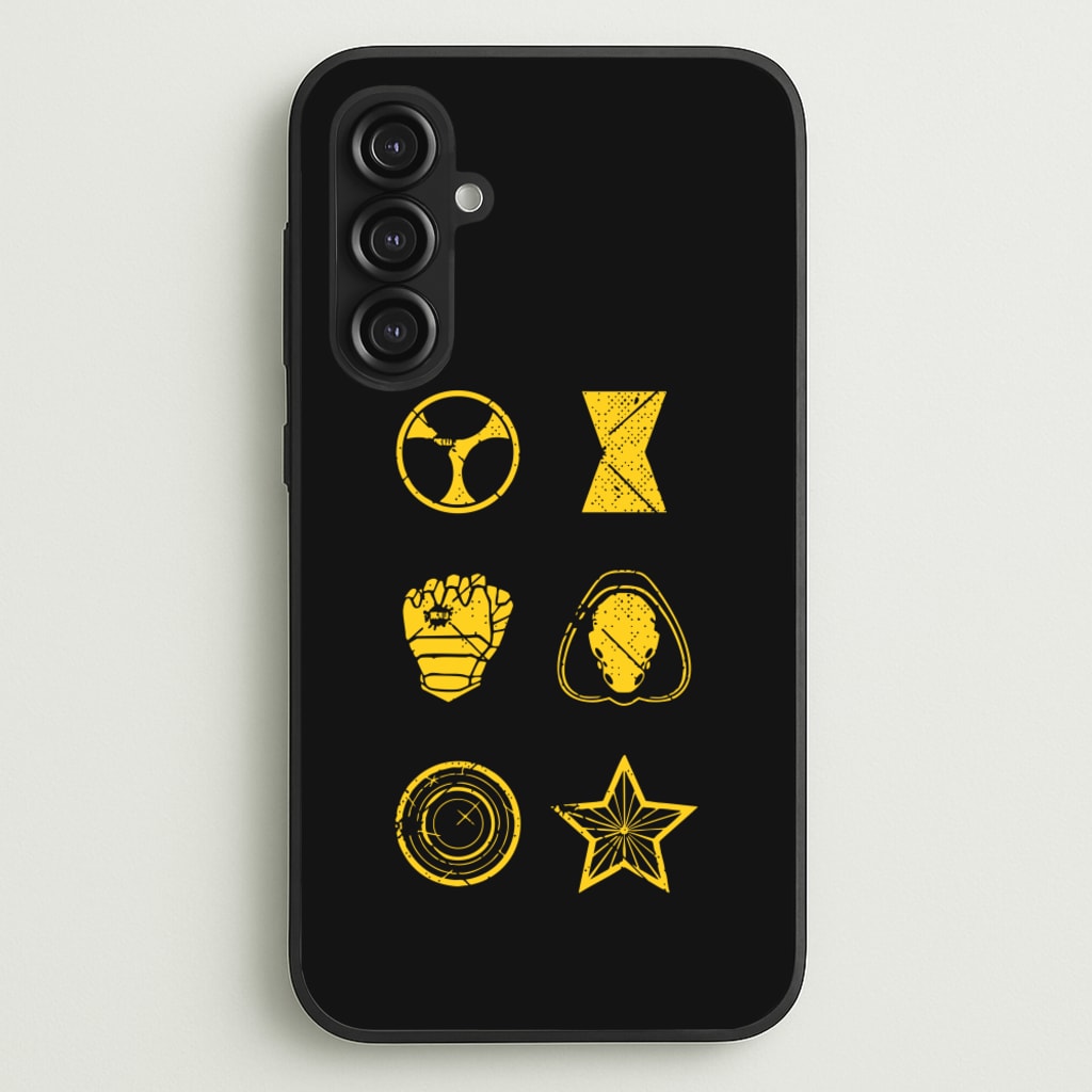 Antihero Symbols - Thunderbolts Phone Case for Galaxy S23FE