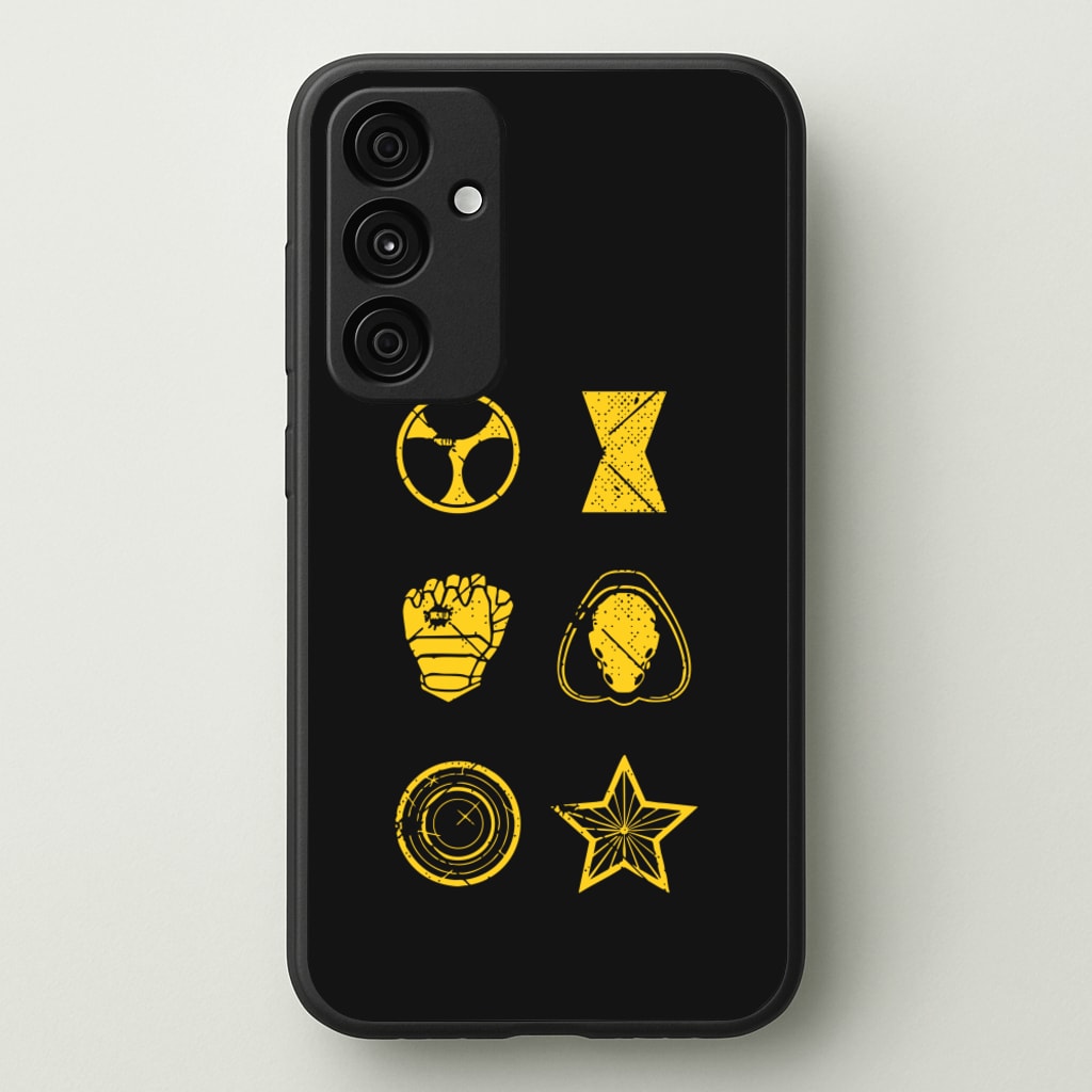 Antihero Symbols - Thunderbolts Phone Case for Galaxy A55