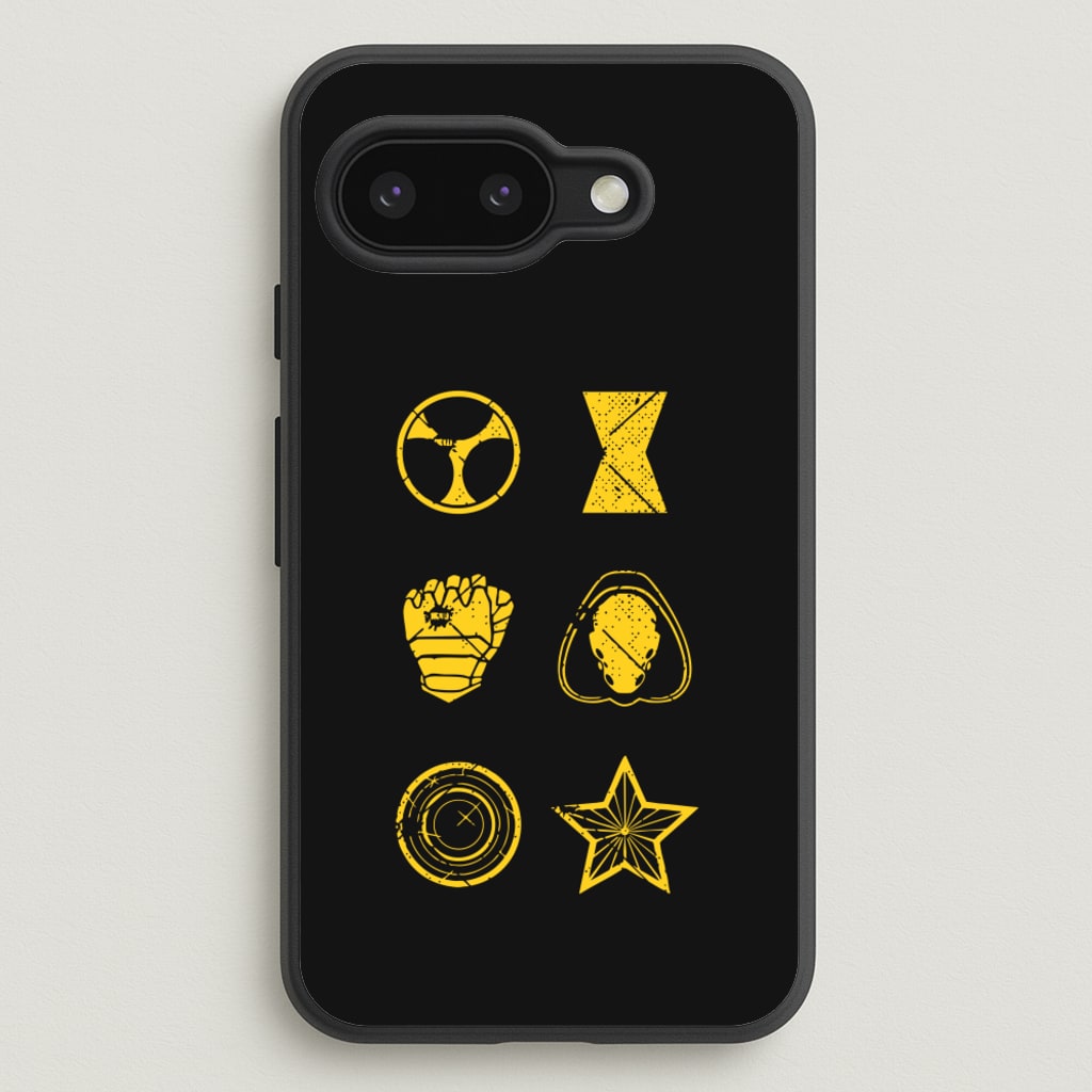 Antihero Symbols - Thunderbolts Phone Case for Google Pixel 9a