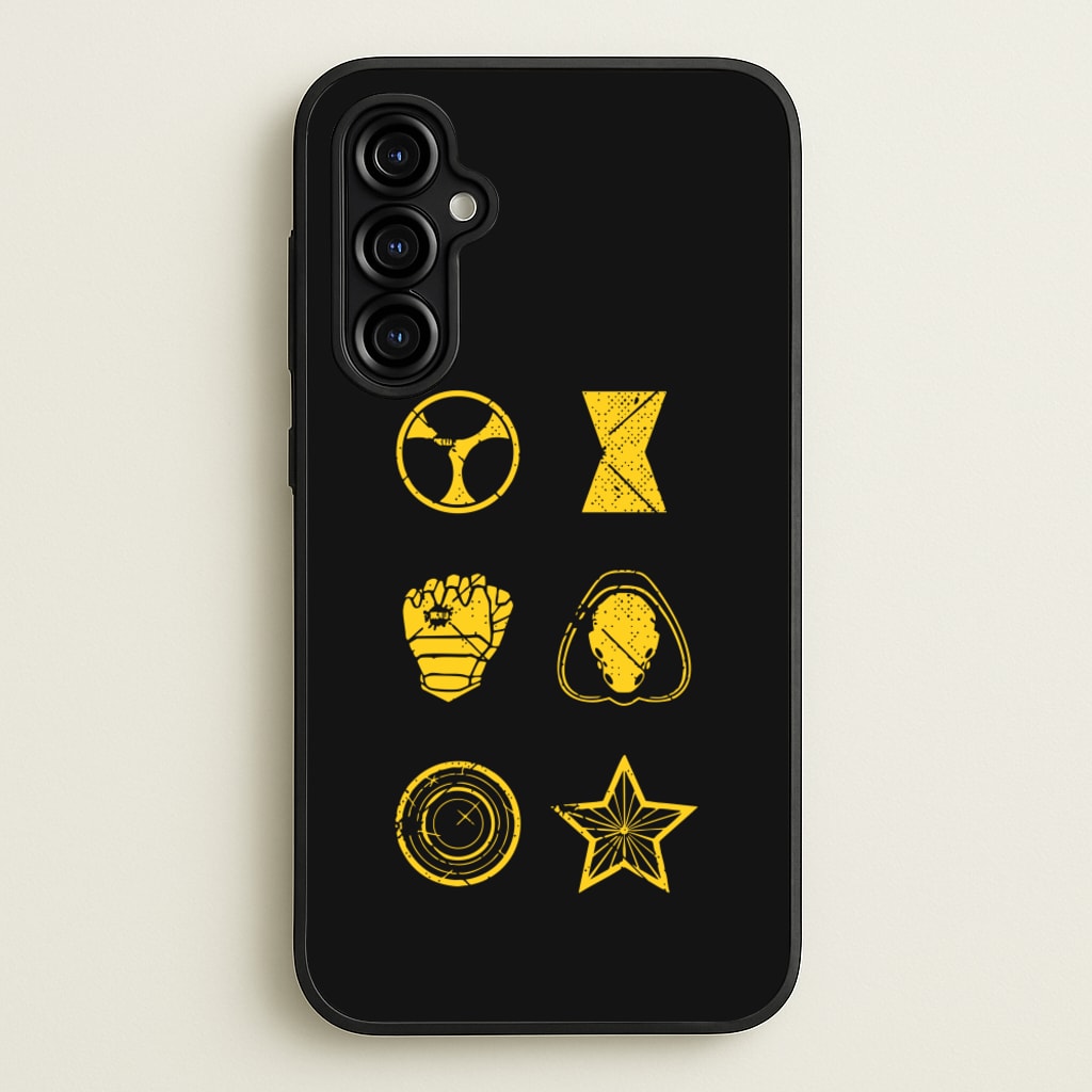 Antihero Symbols - Thunderbolts Phone Case for Galaxy A54