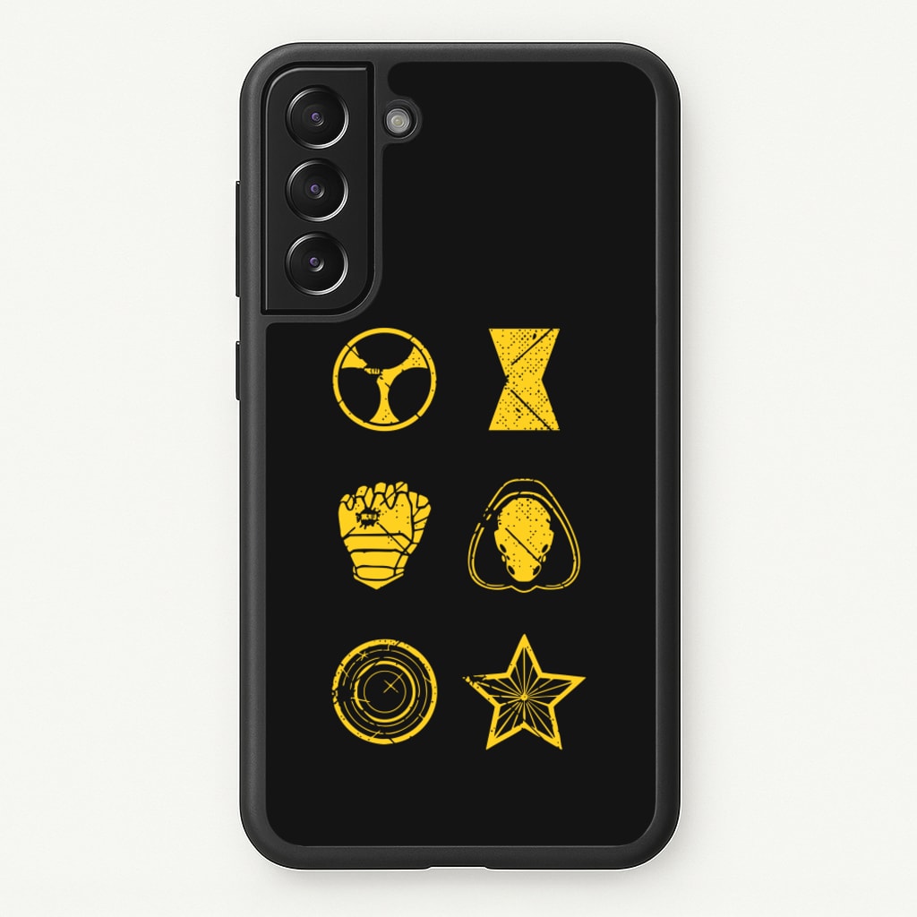 Antihero Symbols - Thunderbolts Phone Case for Galaxy S21FE