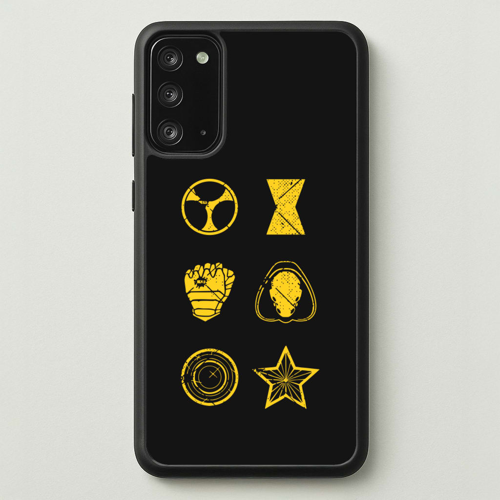 Antihero Symbols - Thunderbolts Phone Case for Galaxy Note 20
