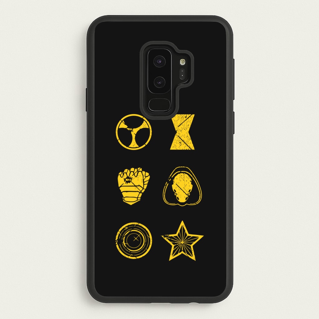 Antihero Symbols - Thunderbolts Phone Case for Galaxy S9 Plus