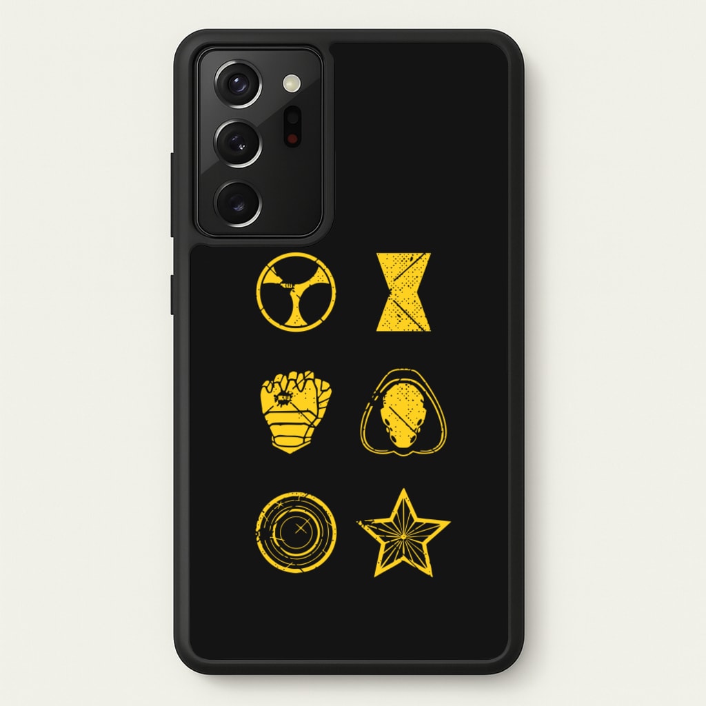 Antihero Symbols - Thunderbolts Phone Case for Galaxy Note 20 Ultra
