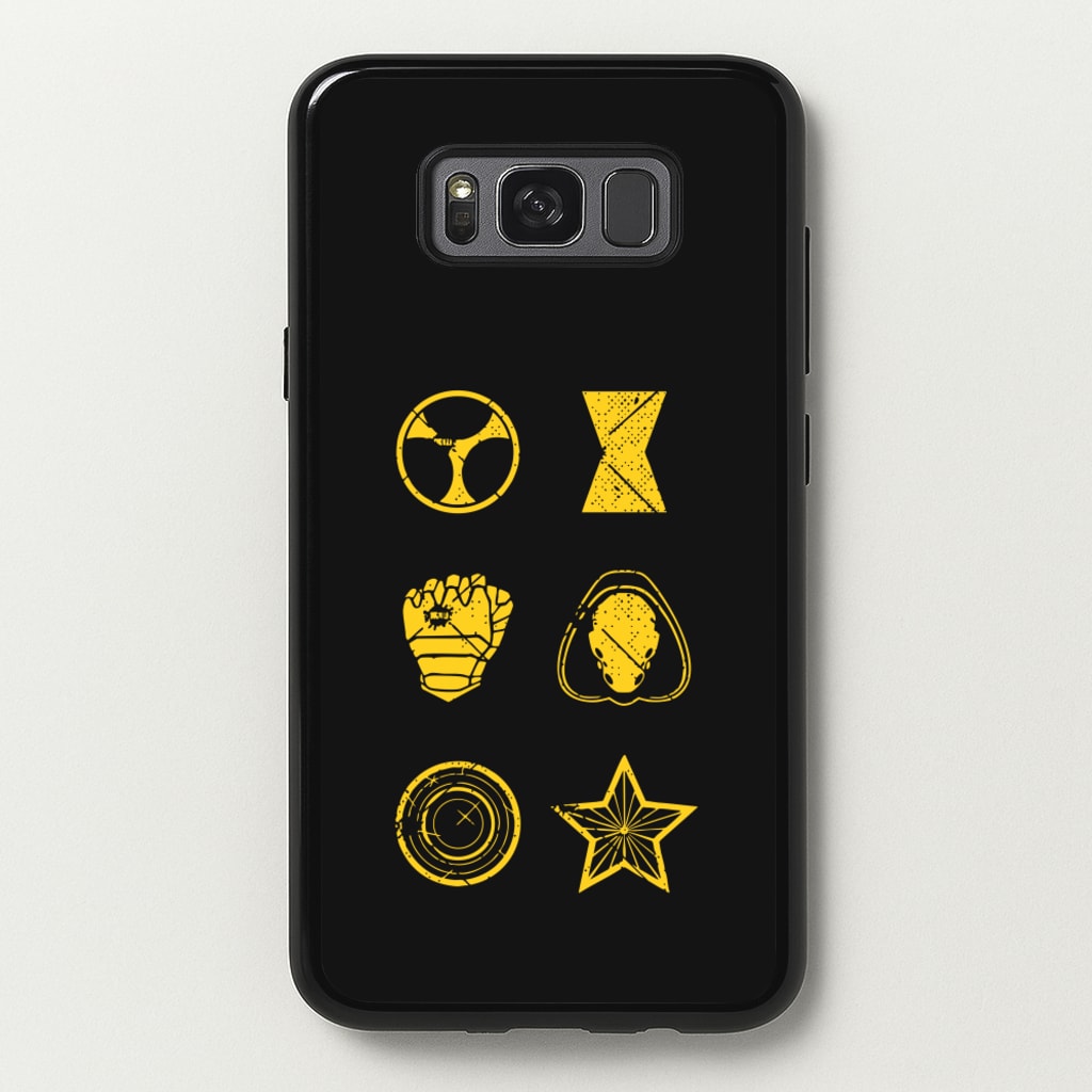 Antihero Symbols - Thunderbolts Phone Case for Galaxy S8 Plus