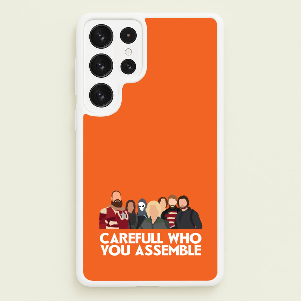 Careful Who You Assemble - Thunderbolts Phone Case for Galaxy S22 Ultra