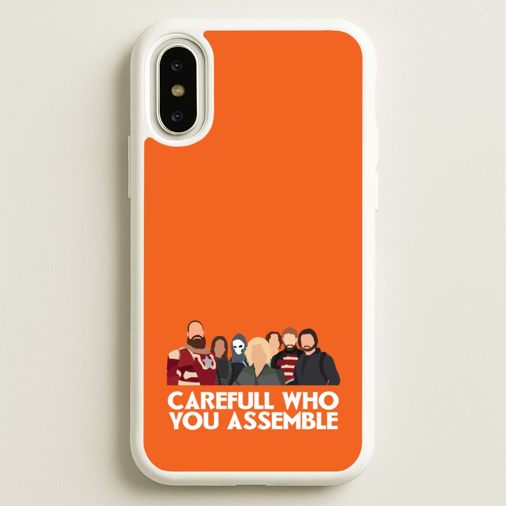 Careful Who You Assemble - Thunderbolts Phone Case for iPhone X / XS