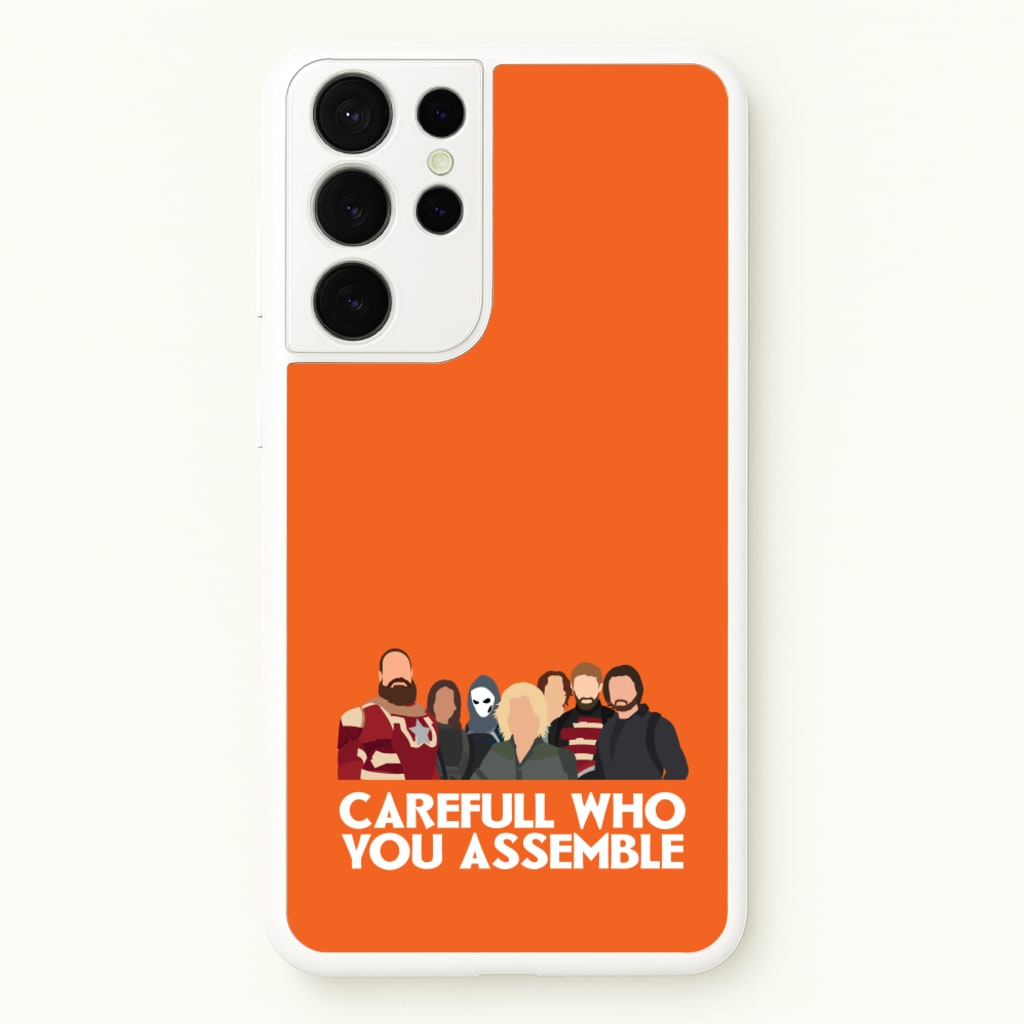 Careful Who You Assemble - Thunderbolts Phone Case for Galaxy S21 Ultra