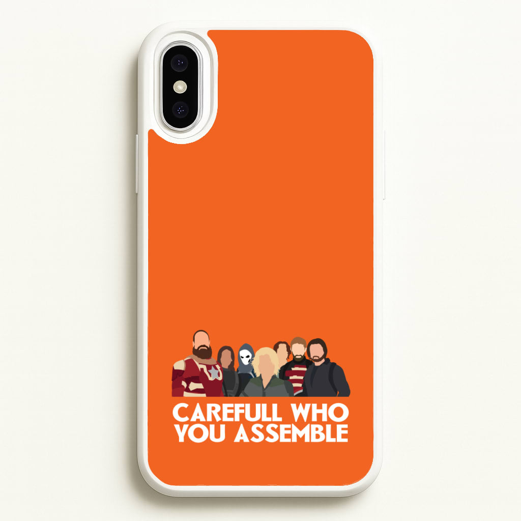 Careful Who You Assemble - Thunderbolts Phone Case for iPhone XS Max